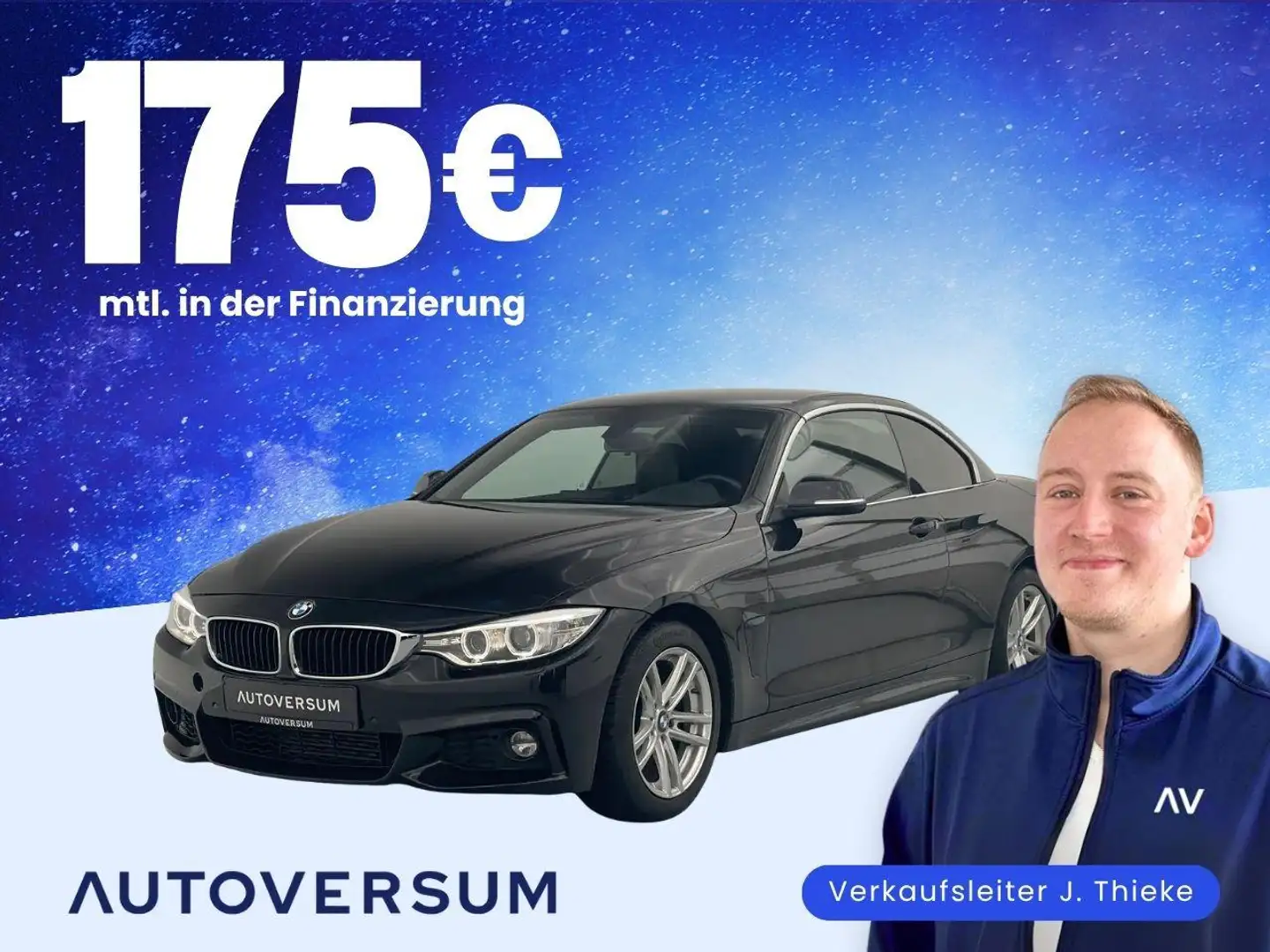 BMW 428 iA M Paket BiXEN*KAM*HUD*H&K*SHZ*PARK Schwarz - 1