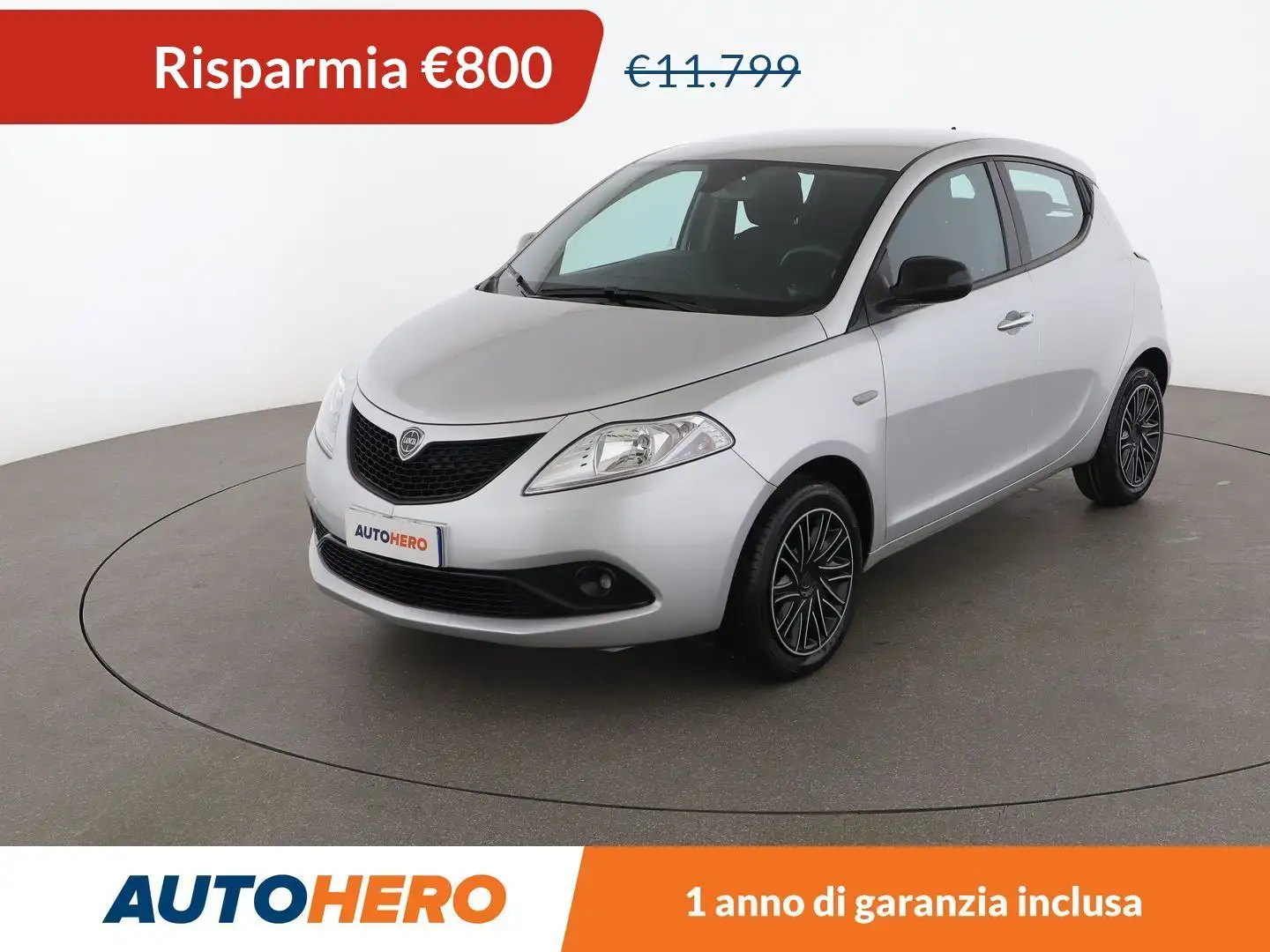 Lancia Ypsilon 1.2 Gold 69 CV Zilver - 1