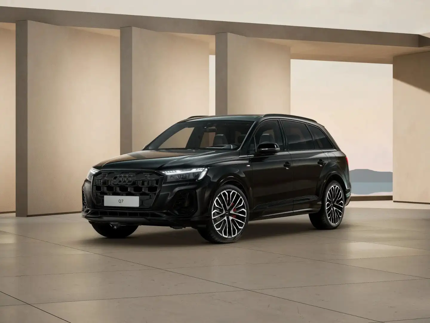 Audi Q7 60 TFSI e quattro S line/Laser/OLED/B+O Schwarz - 1
