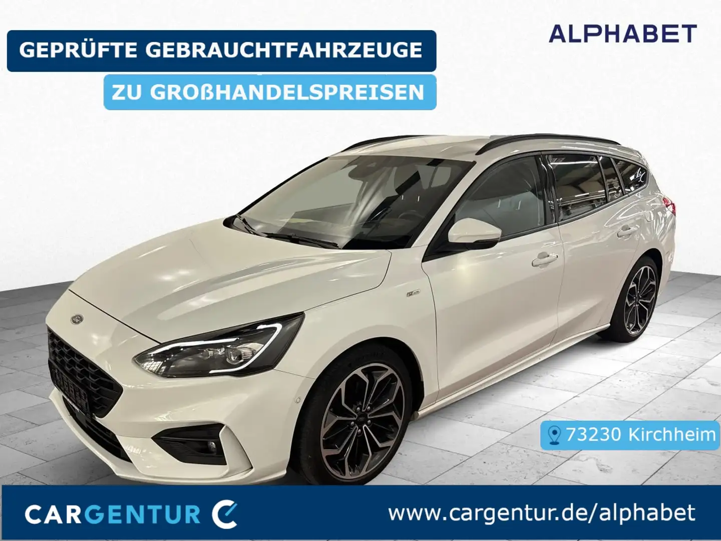 Ford Focus 1.5 EcoBlue ST-Line B&O AHK ACC Blanc - 1