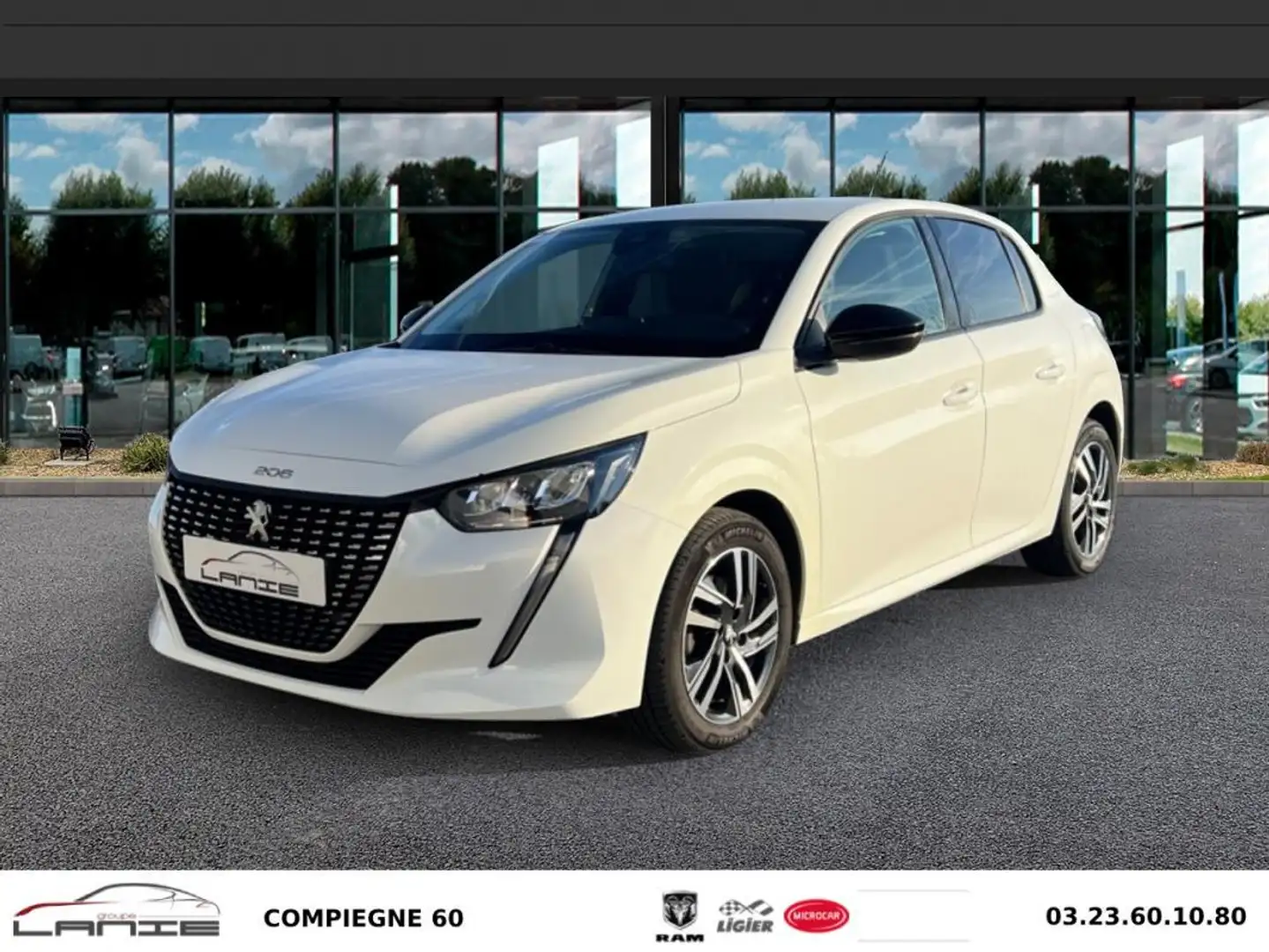 Peugeot 208 PureTech 100 S&S BVM6 Allure Blanc - 1