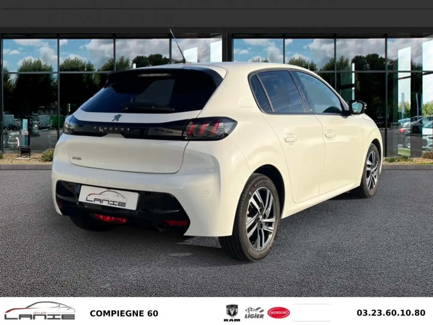 Peugeot 208 PureTech 100 S&S BVM6 Allure Blanc - 2