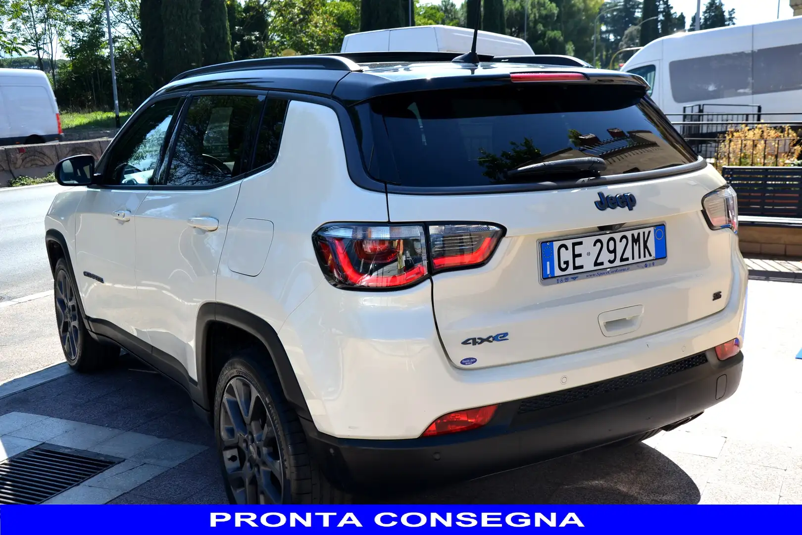 Jeep Compass 1.3 240CV S PHEV TETTO+PELLE+NAV+RCAM+LED+PRIVACY Blanc - 2