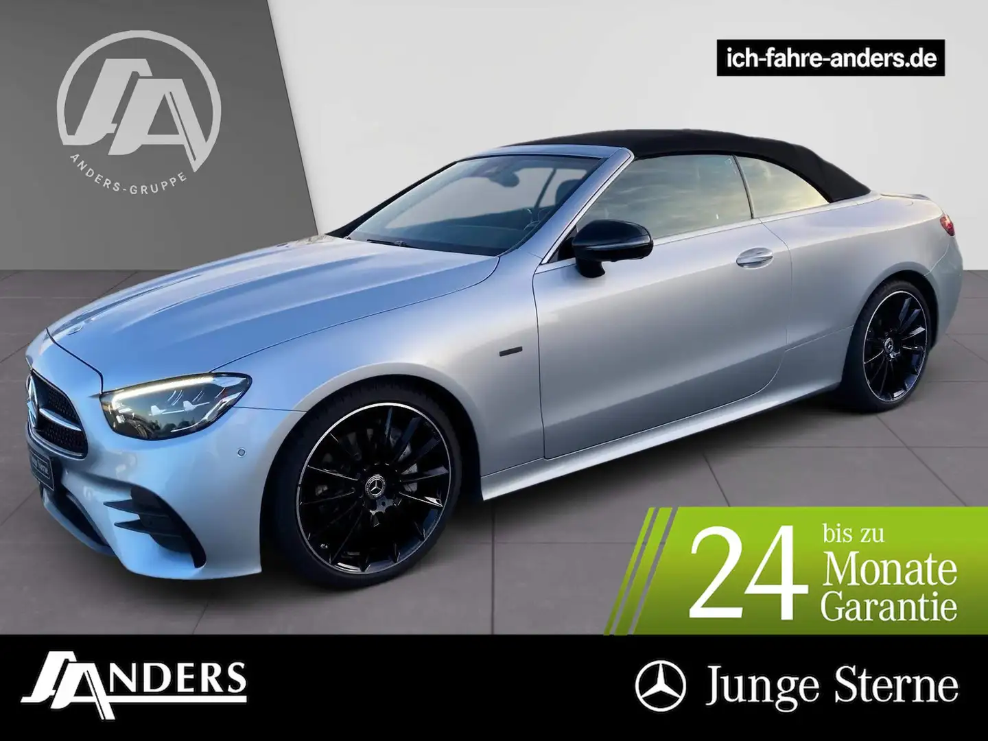 Mercedes-Benz E 220 d AMG NIGHT EDITION+LED+360°+Memory Argent - 1