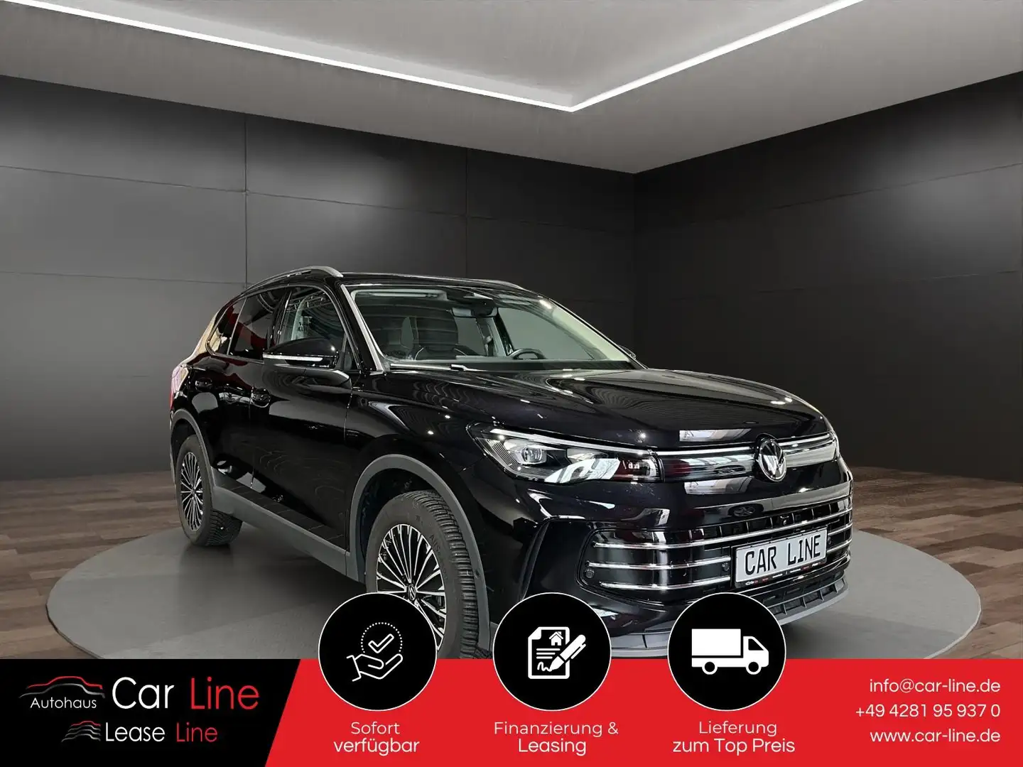 Volkswagen Tiguan 2.0 TDI 4M Elegance*DSG*AHK*PANO*MATRIX* Schwarz - 1