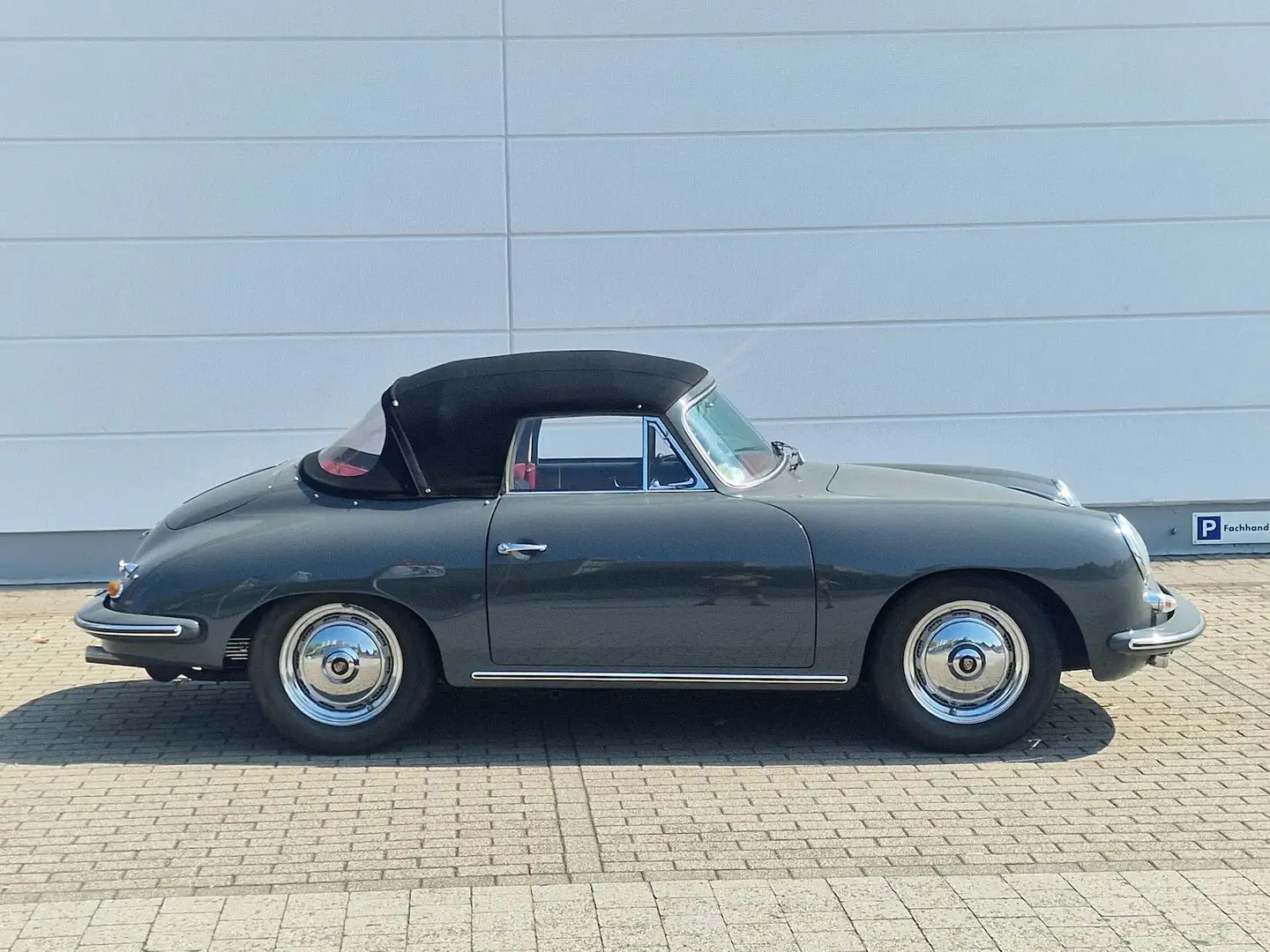 Porsche 356 B Cabrio Gris - 2