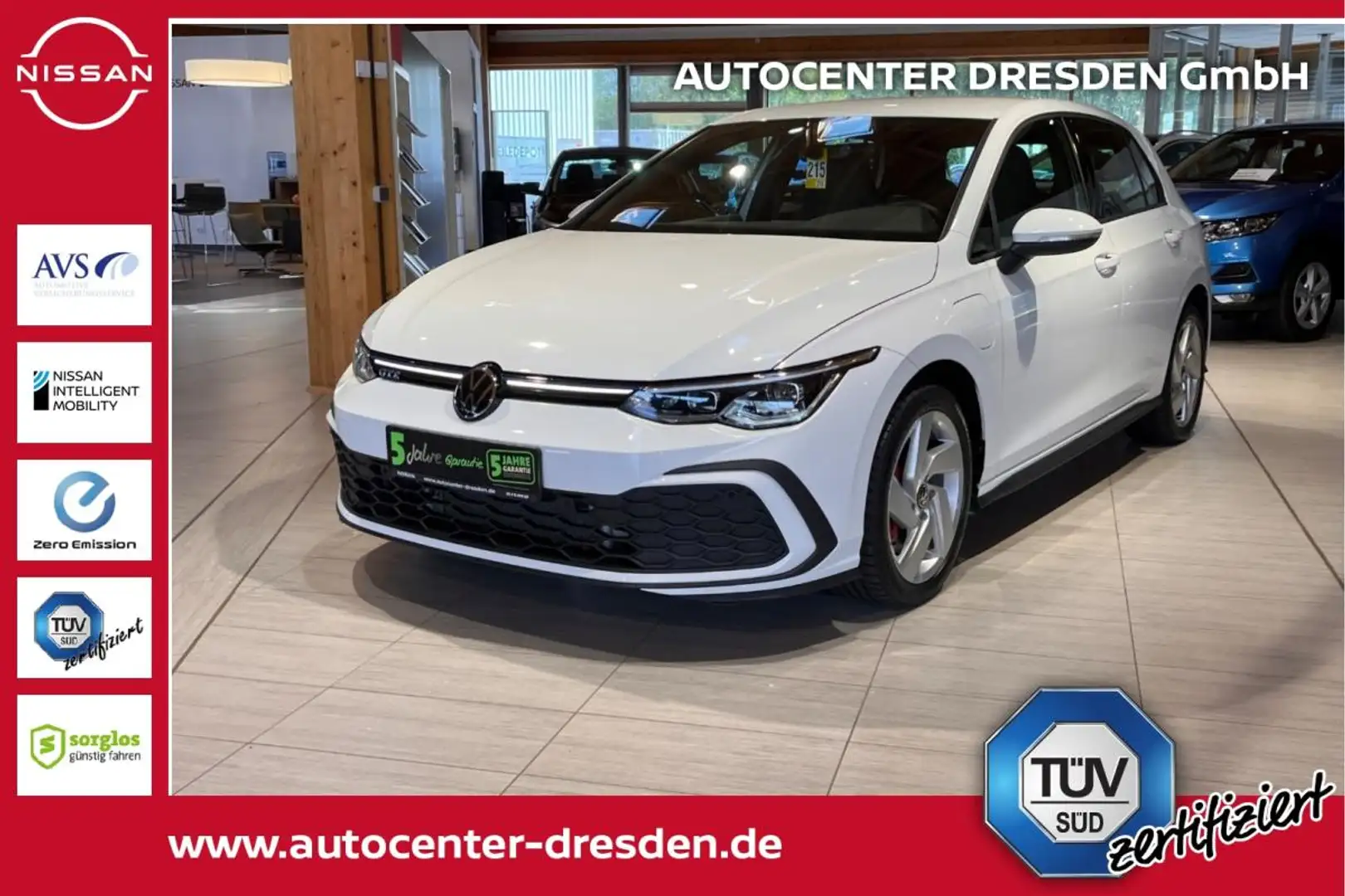 Volkswagen Golf VIII 1.4 GTE e LED Navi PDC SitzH WinterP Weiß - 1