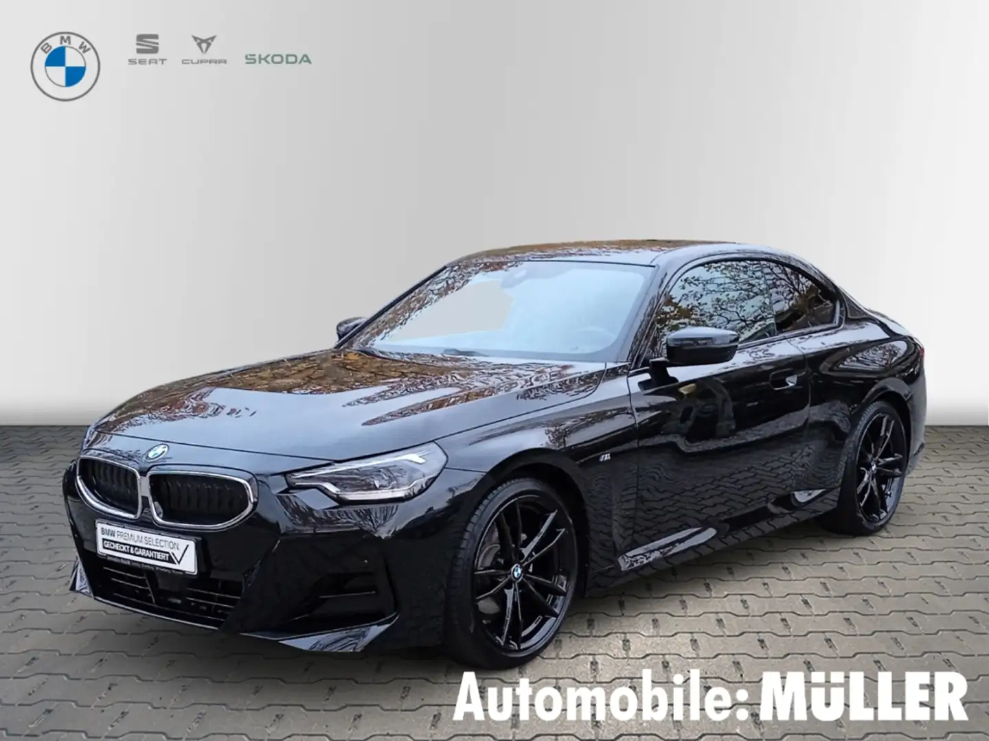 BMW 220 i Coupe*MSport*DAB*HiFi*Lenkradhzg.*AHK* Noir - 1