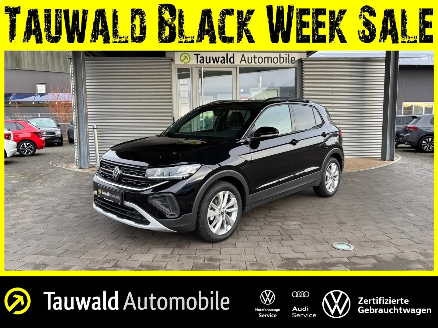 Volkswagen T-Cross 1.0 TSI GOAL LED/ACC/NAVI Schwarz - 1