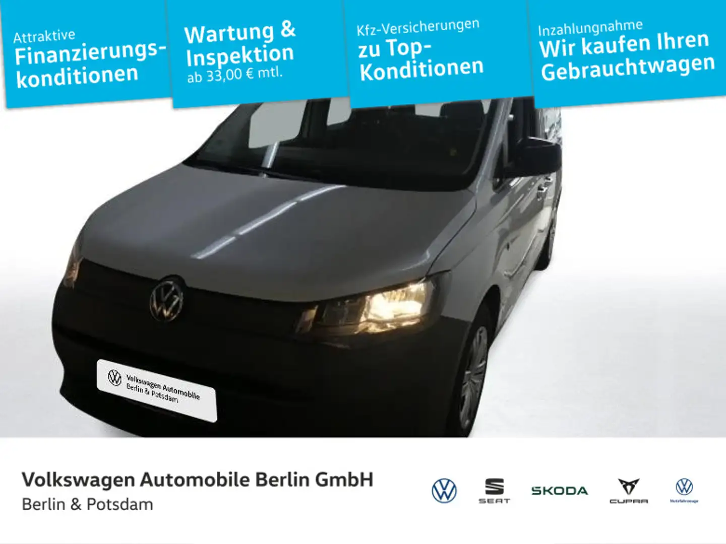 Volkswagen Caddy 1.5 TSI DSG Navi Küche AHK P-Da Silber - 1