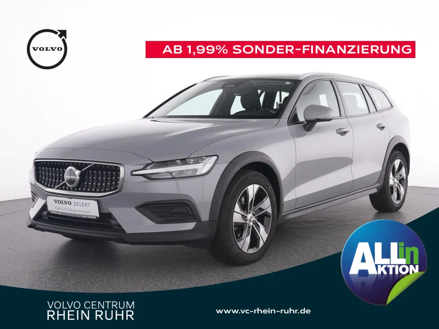 Volvo V60 Cross Country B4 D AWD+LED+ONCALL+SKP+DAC PLUS SKP+PAP+WP+NAVI Grau - 1