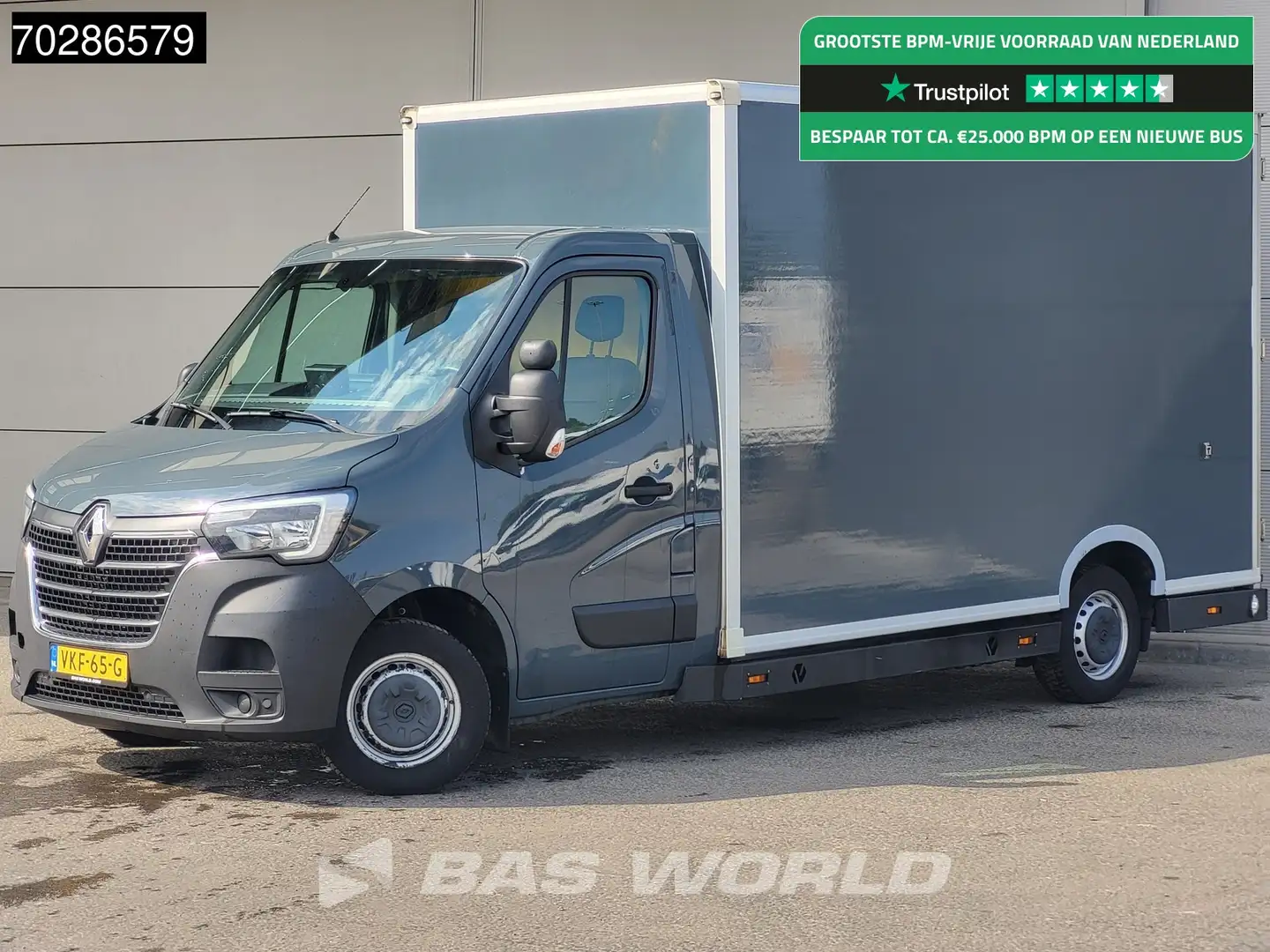 Renault Master 150PK Bakwagen Airco Cruise Luchtvering Meubelbak Grijs - 1