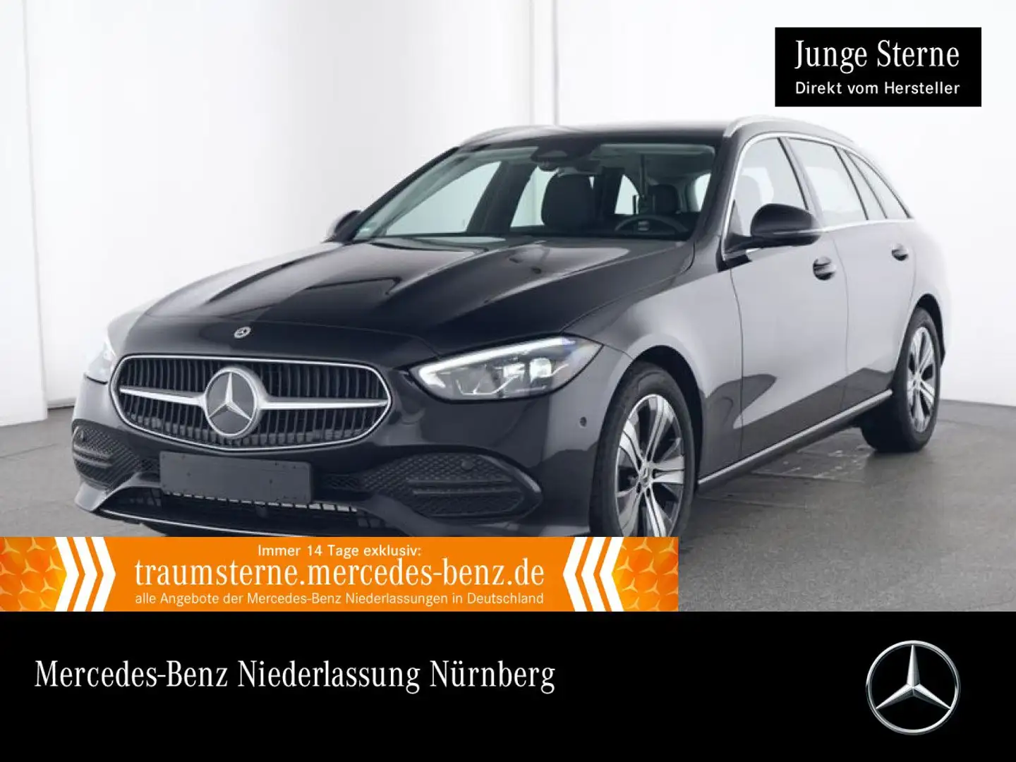 Mercedes-Benz C 220 d T 4M AVANTG+LED+KAMERA+TOTW+KEYLESS+9G Zwart - 1