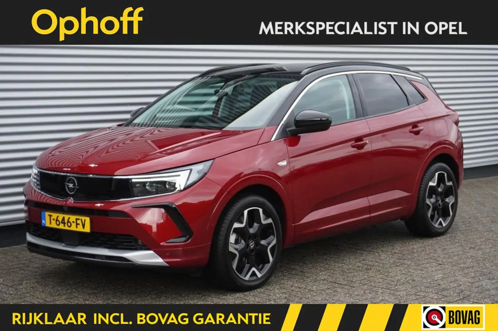 Opel Grandland 1.6 Turbo Hybrid Ultimate / Camera / Leer / Winter Rouge - 1