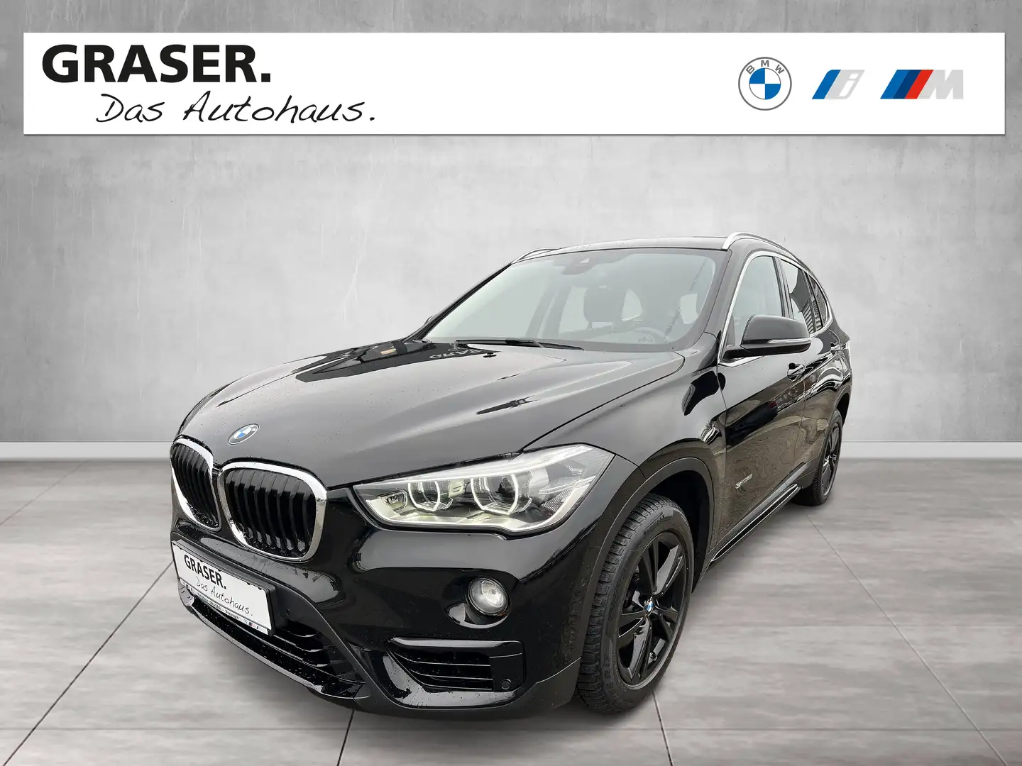 BMW X1 sDrive18i Sport Line LED WLAN Navi Tempomat Schwarz - 1