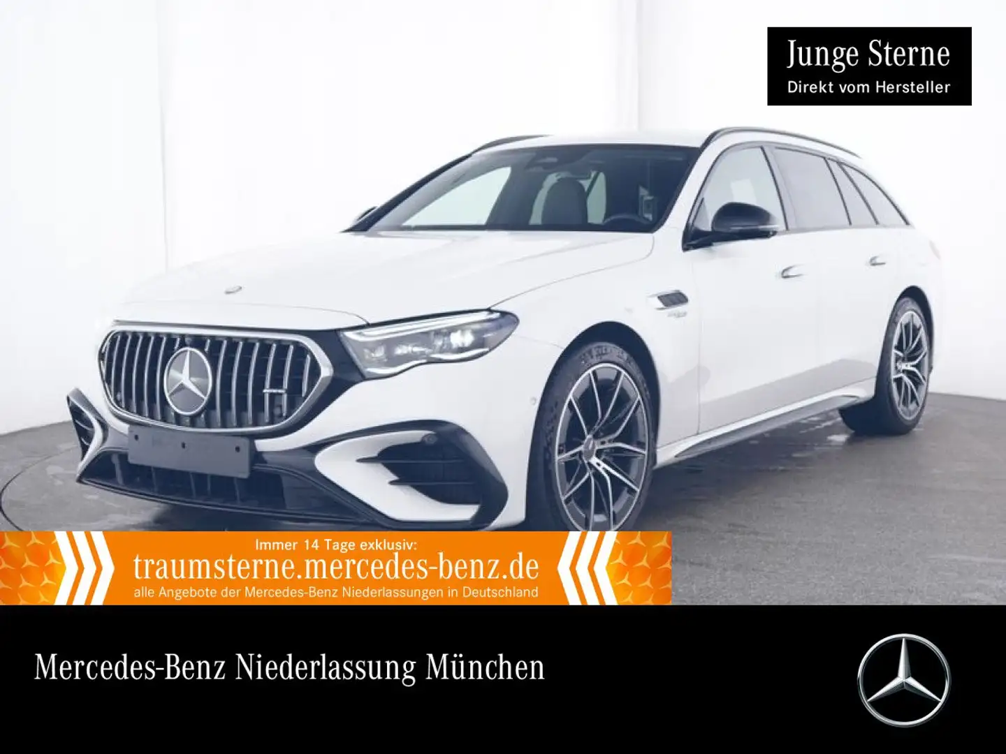 Mercedes-Benz E 53 AMG T 4M Hybrid 360° Burmester Distr. AHK PTS Weiß - 1