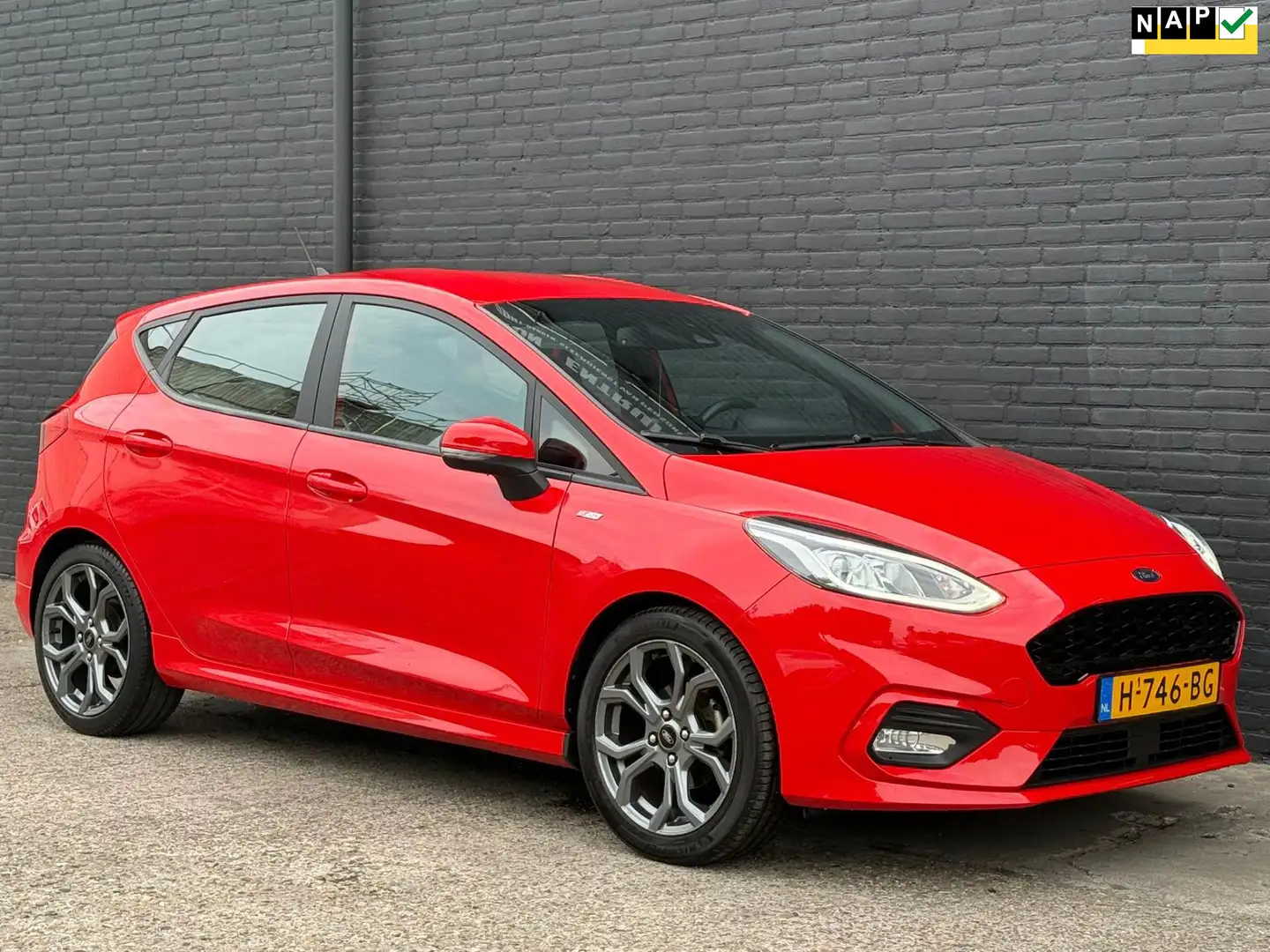 Ford Fiesta 1.0 EcoBoost ST-Line 1STE EIGEN | PDC | CRUISE | K Rouge - 1