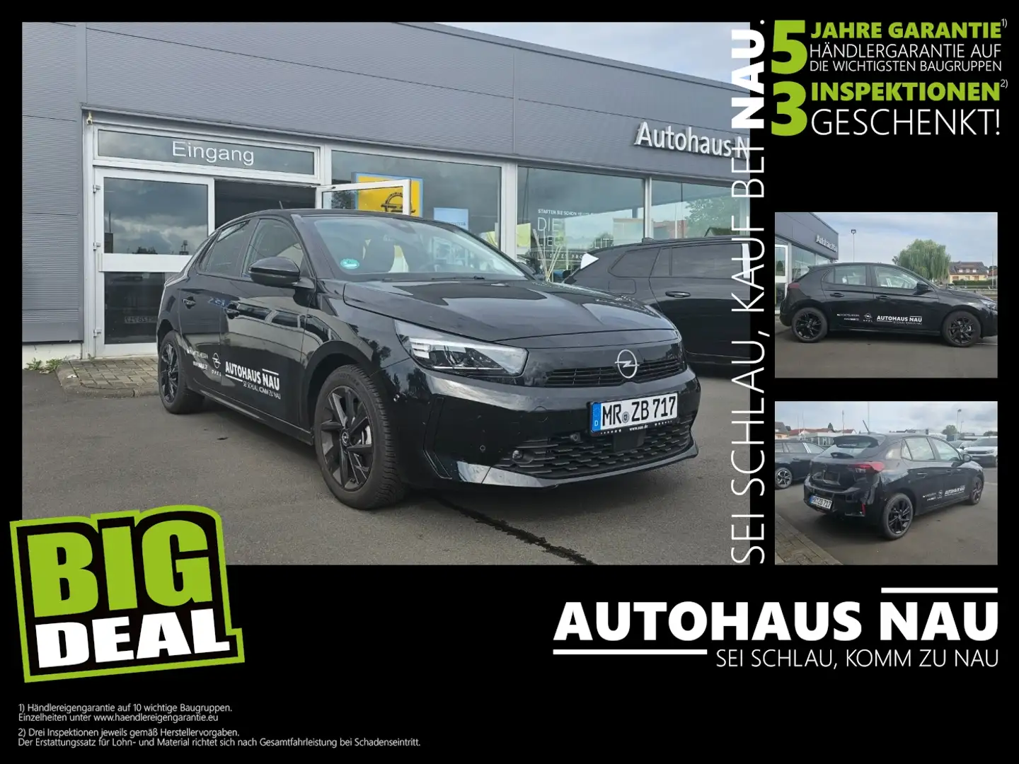 Opel Corsa F 1.2 Turbo SpurW LM KAM PDC SpurH Schwarz - 1