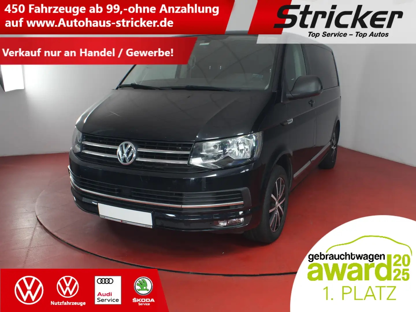 Volkswagen T6 Multivan 2.0 TDI TÜV bis 07.2027 Navi ParkPilot Schwarz - 1