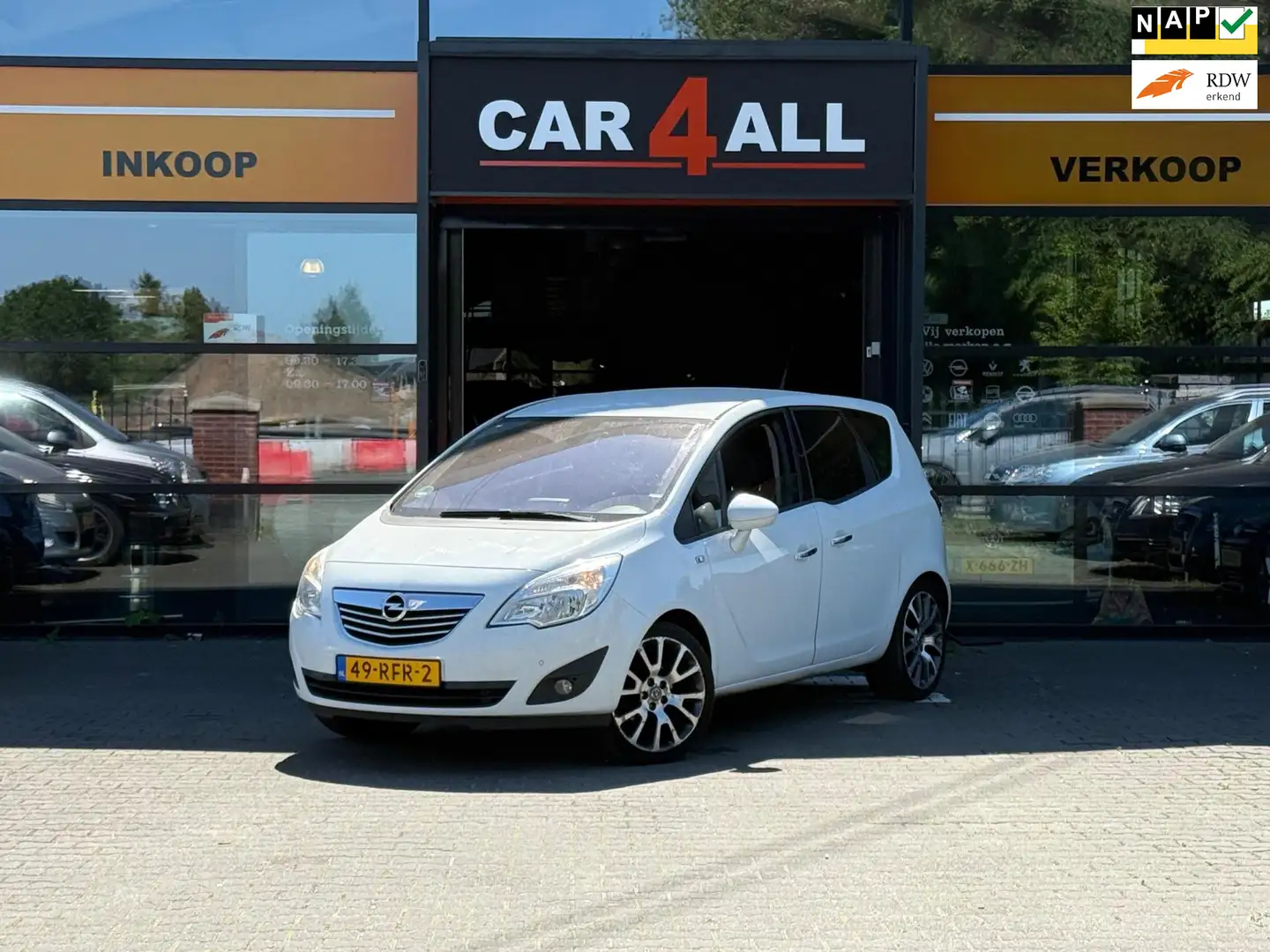 Opel Meriva 1.4 Turbo Cosmo PDC/TREKHAAK/NAVI/CRUISE/AIRCO/APK Wit - 1
