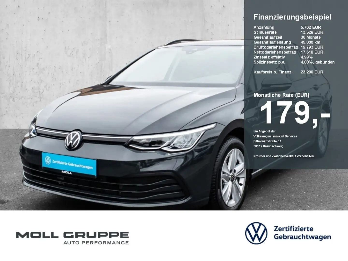 Volkswagen Golf Variant 1.5 TSI Life NAVI ALU Grau - 1