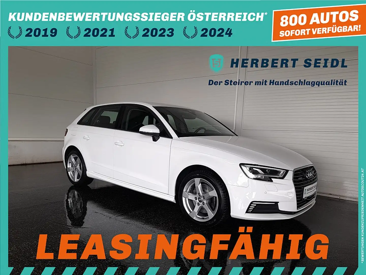 Audi A3 SB SPORT 40 TFSIE S-tr. *LED / NAVI / TEMPOMAT ... Weiß - 1