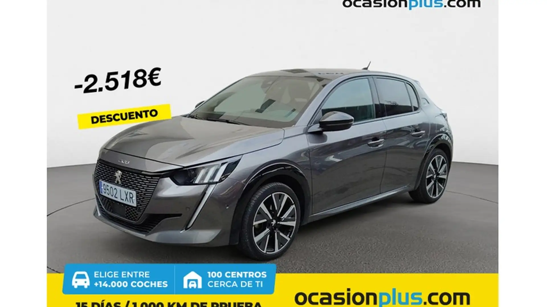 Peugeot 208 1.5 BlueHDi S&S GT 100 Gris - 1