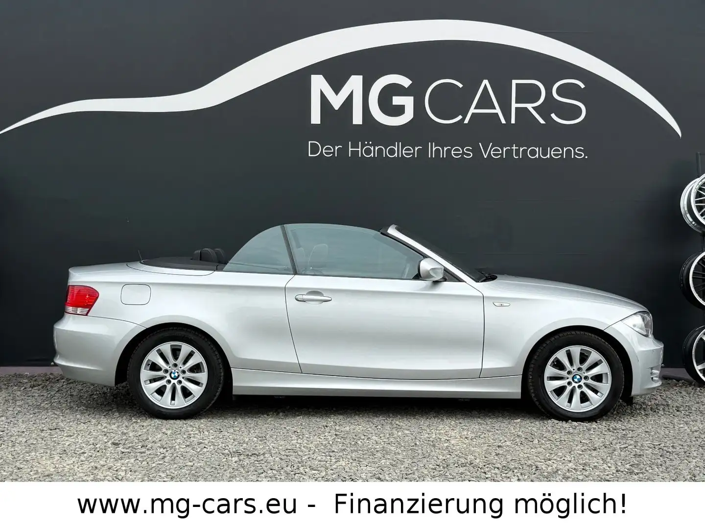 BMW 118 i~Cabrio~Leder~SHZ~Klima~Tüv Neu~Top Zustand! Silber - 2