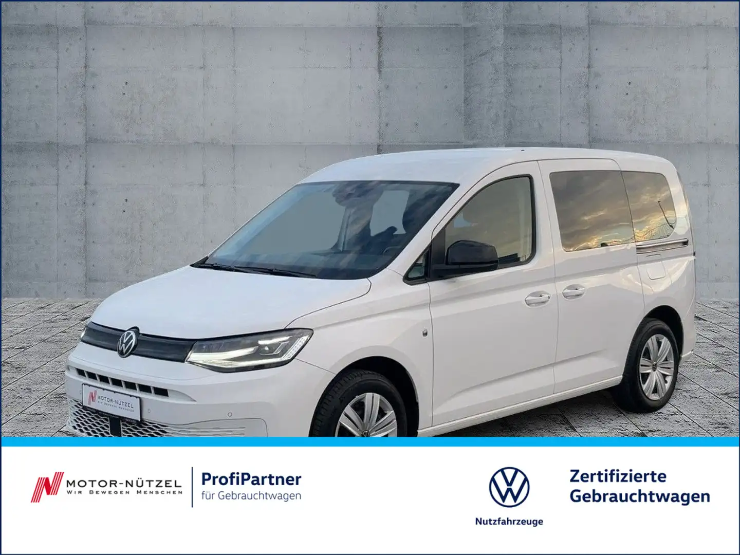 Volkswagen Caddy 1.5 TSI LED+RFK+ACC+SHZ+AHK Weiß - 1