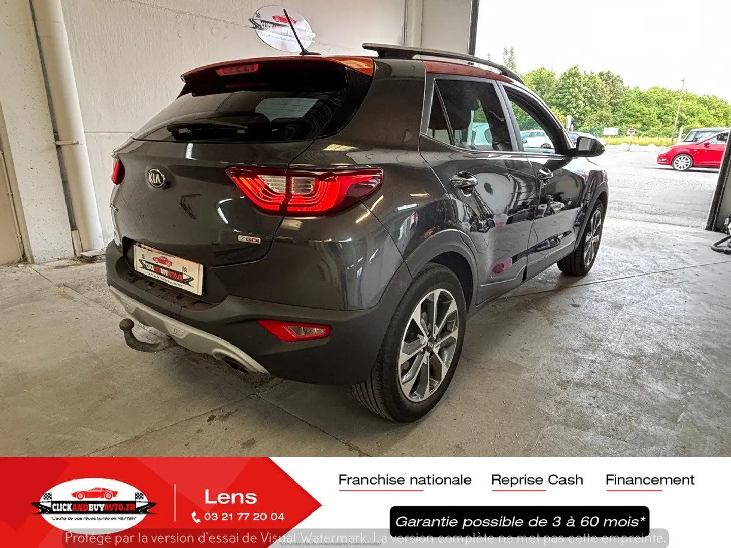 Kia Stonic 1.0 TGDI 88CV / CLIM AUTO / SIEGES ET VOLANT CHAUF Grijs - 2