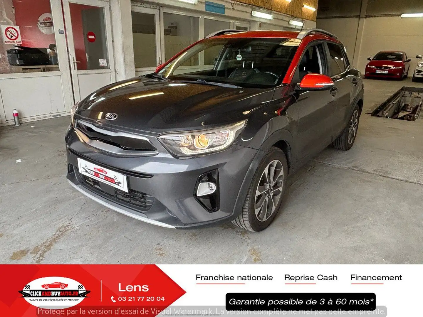 Kia Stonic 1.0 TGDI 88CV / CLIM AUTO / SIEGES ET VOLANT CHAUF Grijs - 1