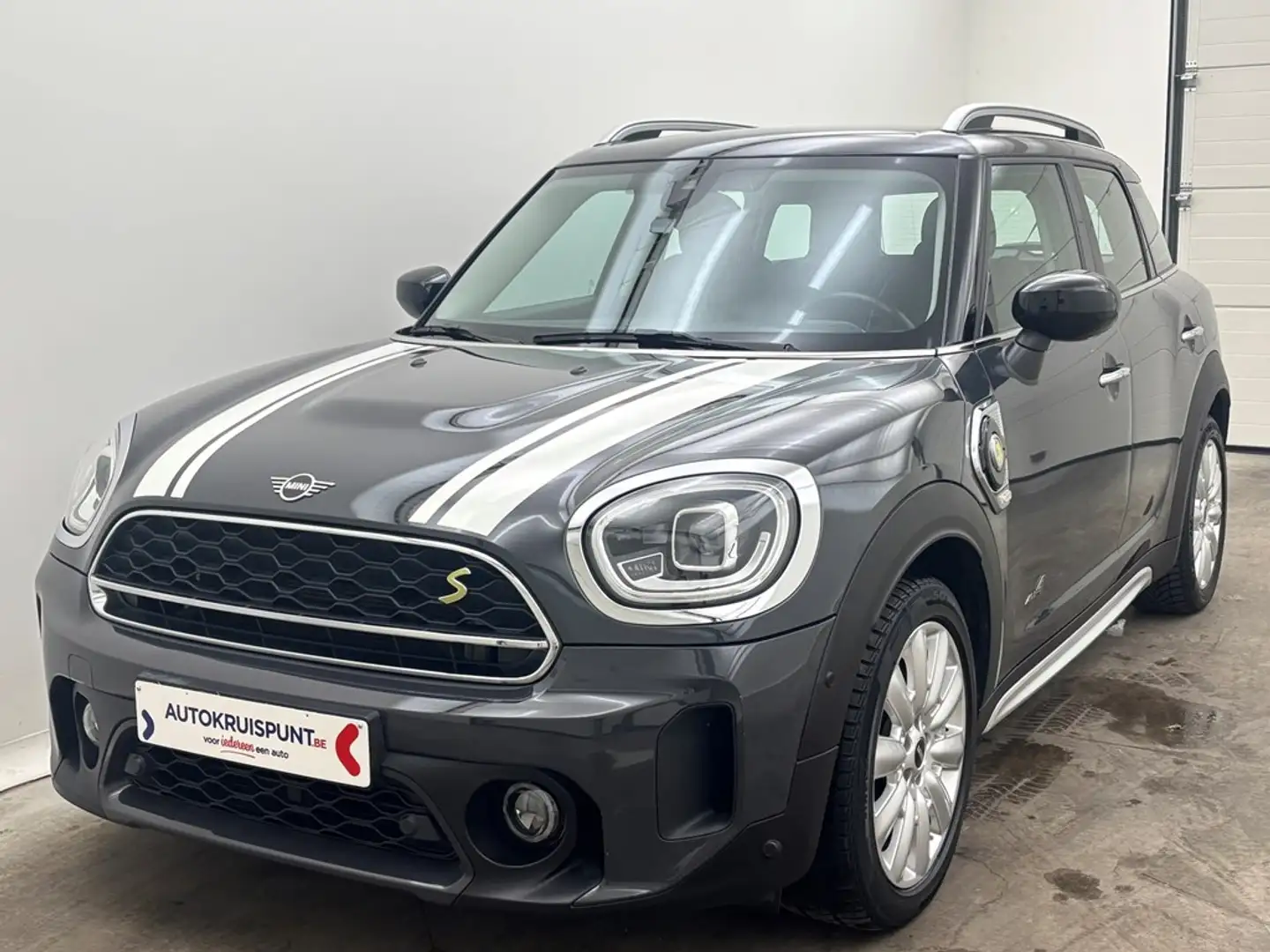 MINI Cooper Countryman 1.5 Cooper S E ALL4 AUT. Leder GPS Verw.zetels Alu Grijs - 1
