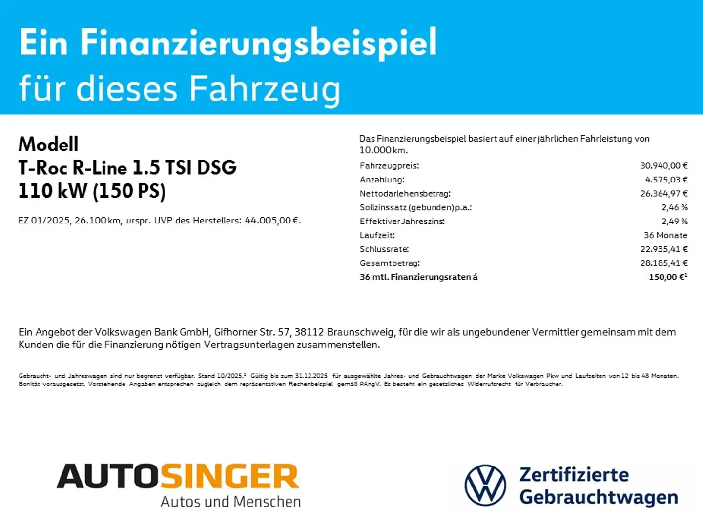 Volkswagen T-Roc R-Line 1.5 TSI DSG *AHK*R-CAM*SHZ*PDC*LANE Schwarz - 2