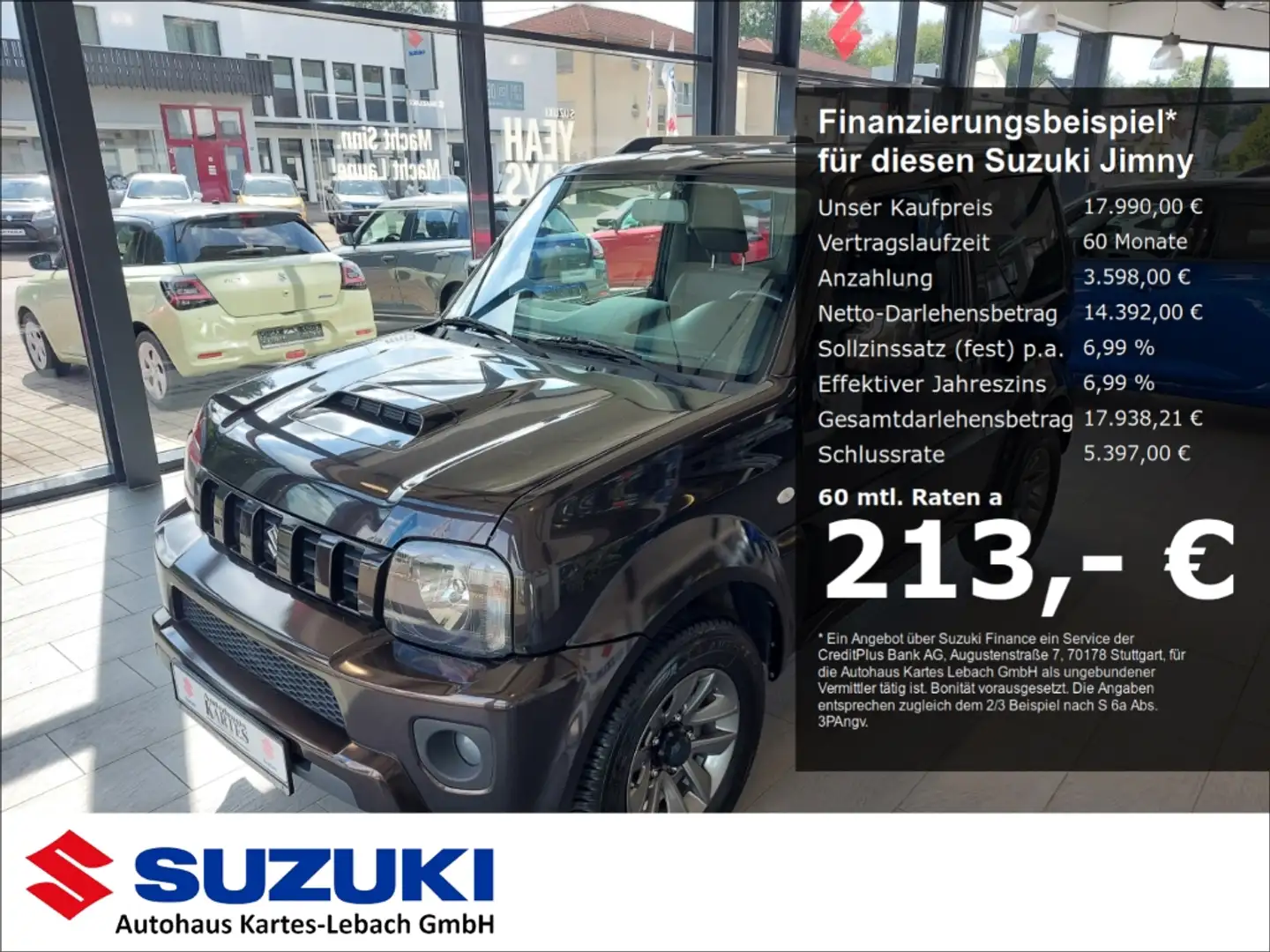 Suzuki Jimny Style Lim. 1.3 4WD AHK SHZ Gepflegt Brązowy - 1