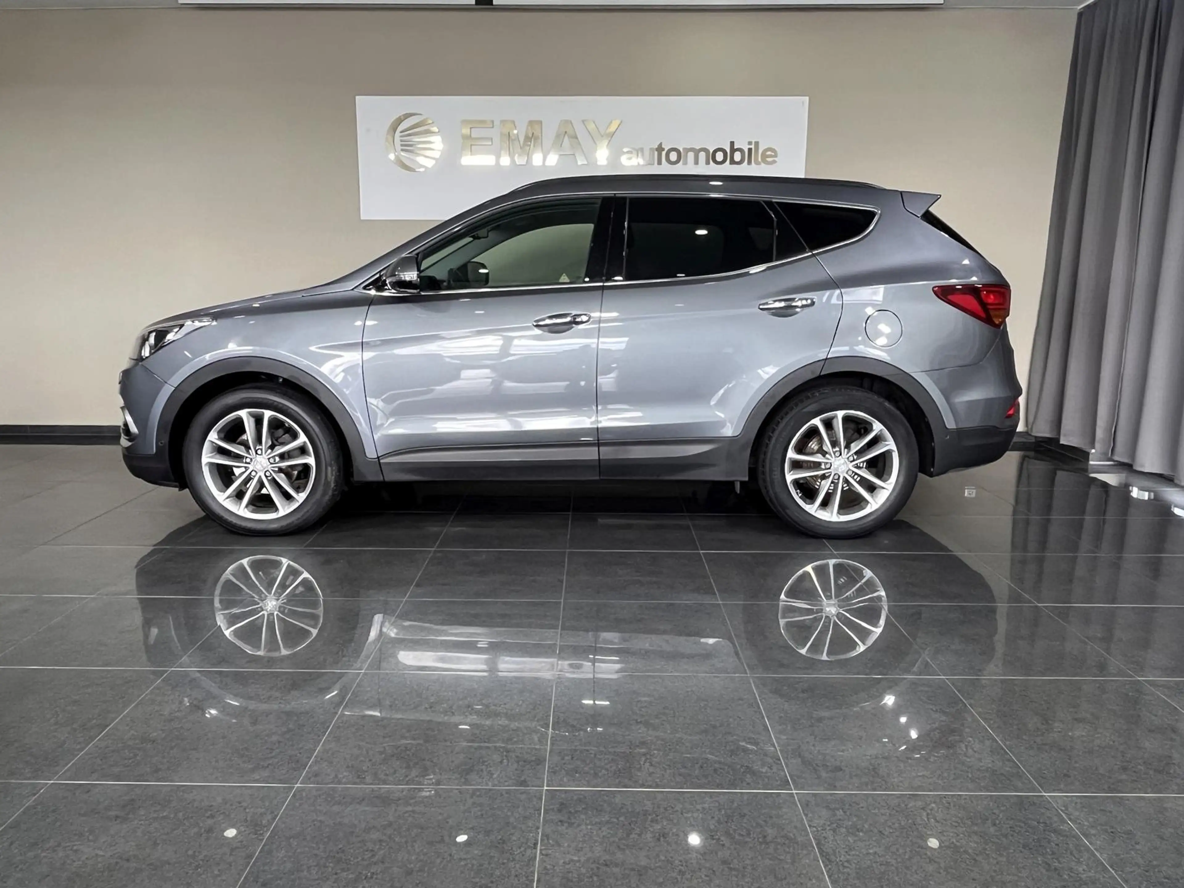 Hyundai SANTA FE blue Premium 4WD Metallic — photo 2
