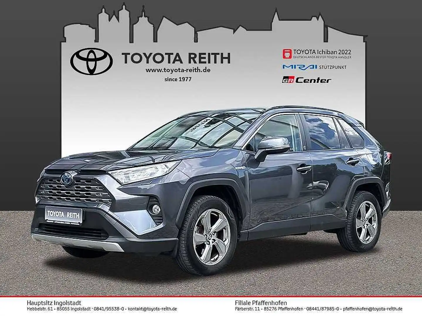 Toyota RAV 4 2.5 4x2 Hybrid Team Deutschland Anhängerkupplung Grigio - 1