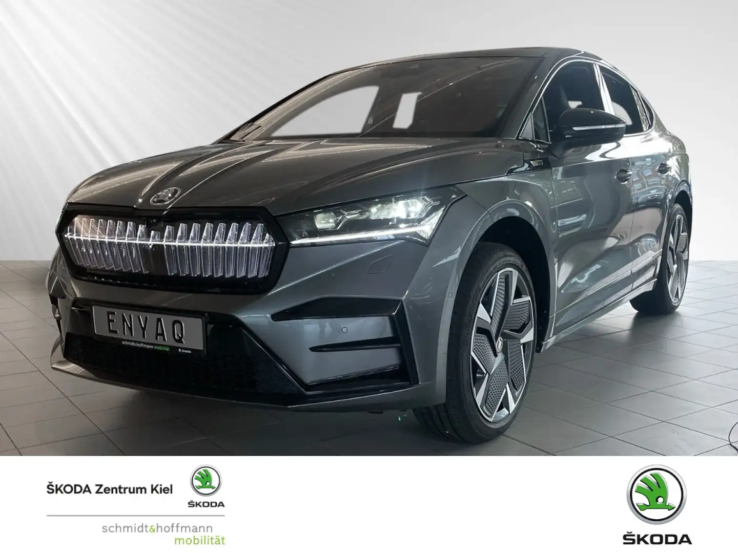 Skoda Enyaq Coupé RS Lounge Klima Navi Leder Rückfahrkamera Grijs - 1