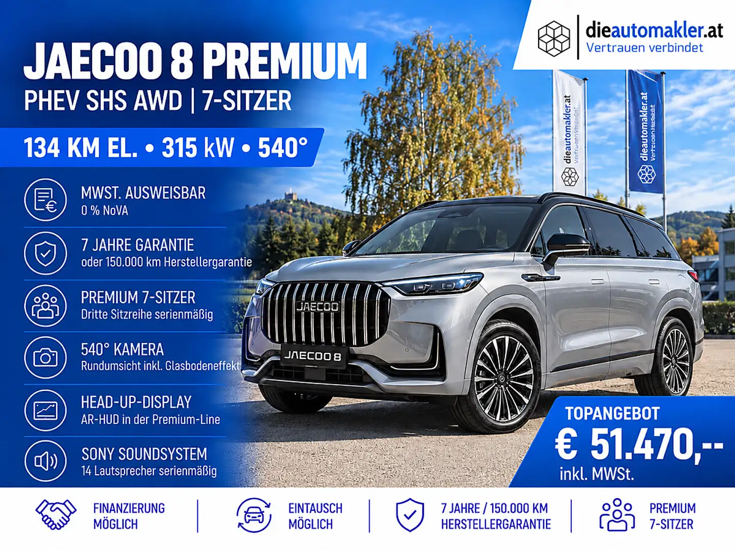 Jaecoo Sonstige 8 PHEV Premium Line AWD Aut. Silber - 1