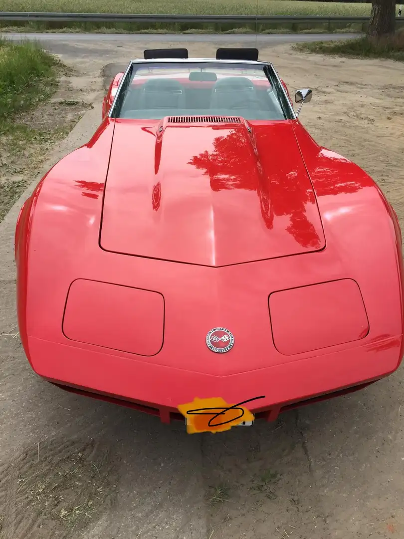 Corvette C3 Cabrio Stingray L 82 Roşu - 1