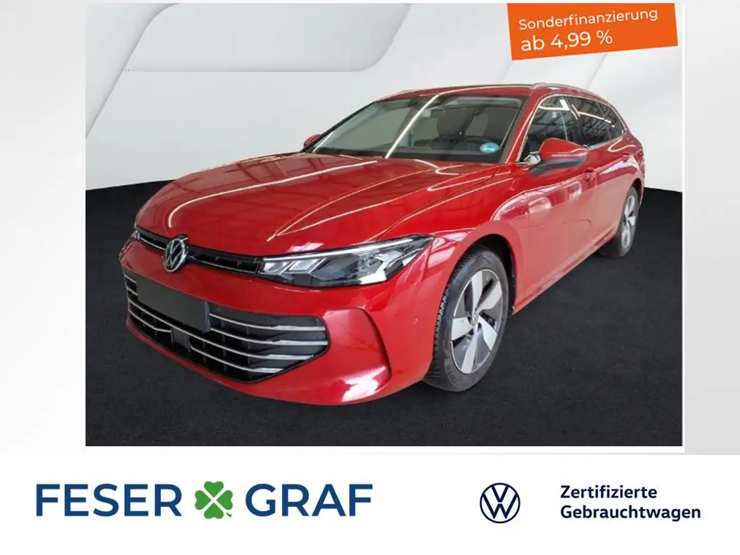 Volkswagen Passat Business 2.0 TDI 7-DSG AHK KAMERA LED SITZHEIZ Rot - 1