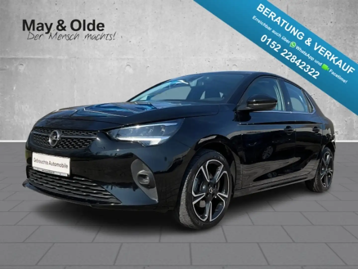 Opel Corsa 1.2 Direct Injection Turbo Elegance Pano LED T-Led Zwart - 1