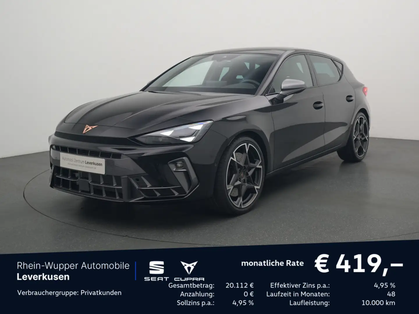 CUPRA Leon VZ 2.0 TSI ACC FACEL. PANO MATRIX-LED Zwart - 1