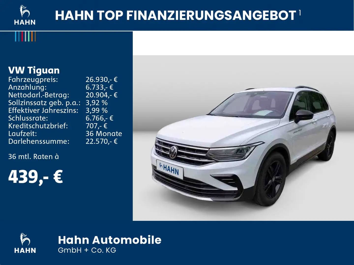 Volkswagen Tiguan 2.0 TDI DSG Urban Sport AHK LED Navi PDC Wit - 2