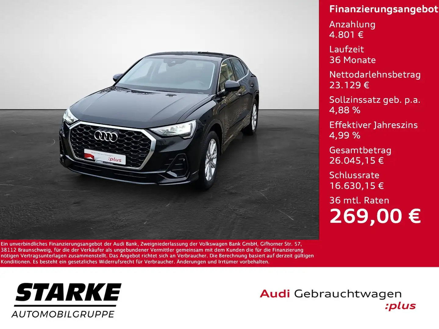 Audi Q3 Sportback 35 TFSI NaviPlus AHK 18-Zoll SHZ Schwarz - 1