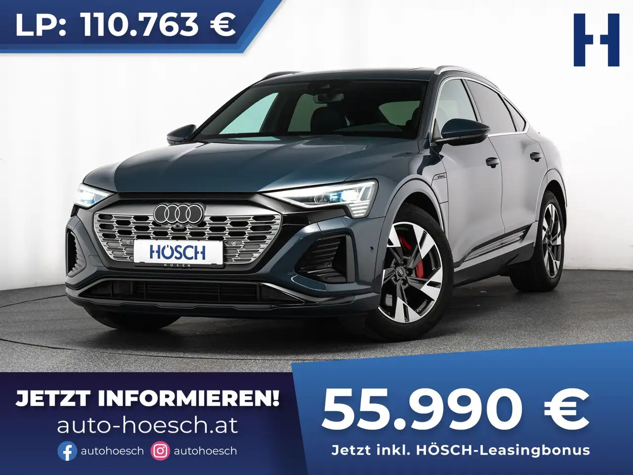 Audi Q8 e-tron 55 SB quattro 2x S-LINE PANO MATRIX LUFT -49%