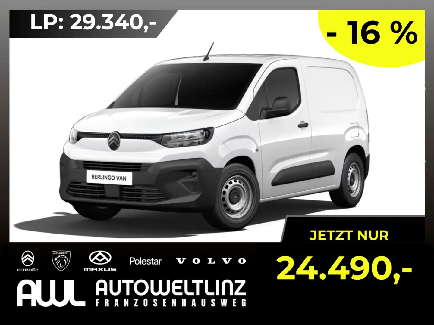 Citroen Berlingo KW M BHDI 100 S&S KURZZULASSUNG Weiß - 1