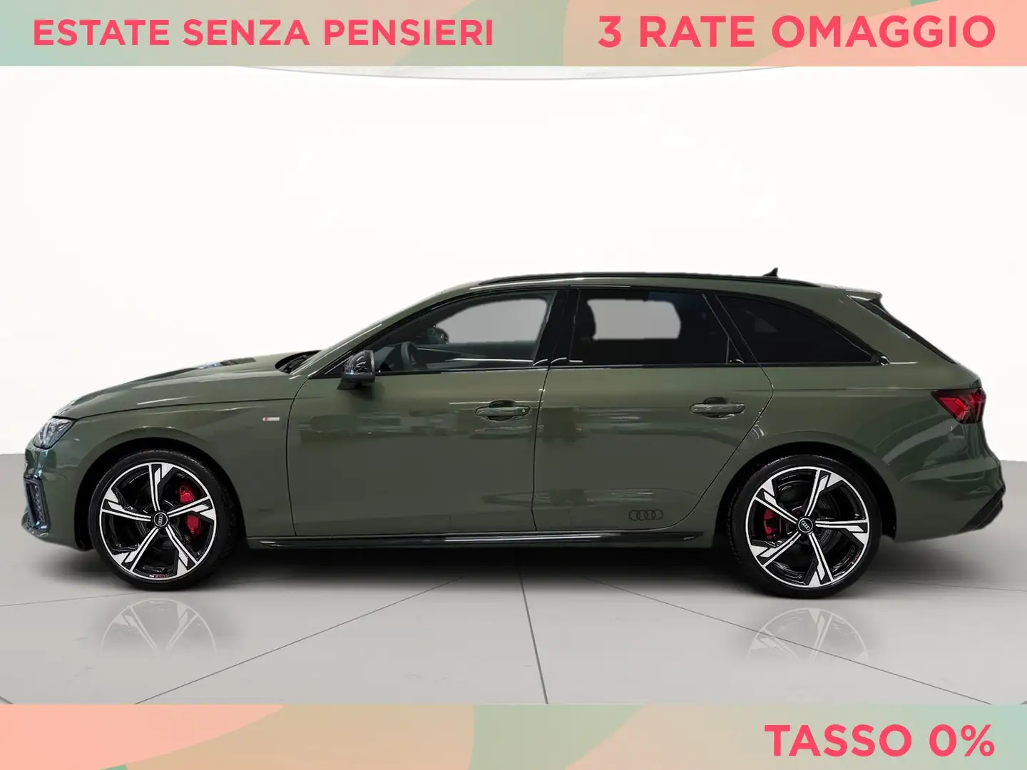 Audi A4 avant 40 2.0 tdi mhev s line edition quattro 204cv Verde - 2