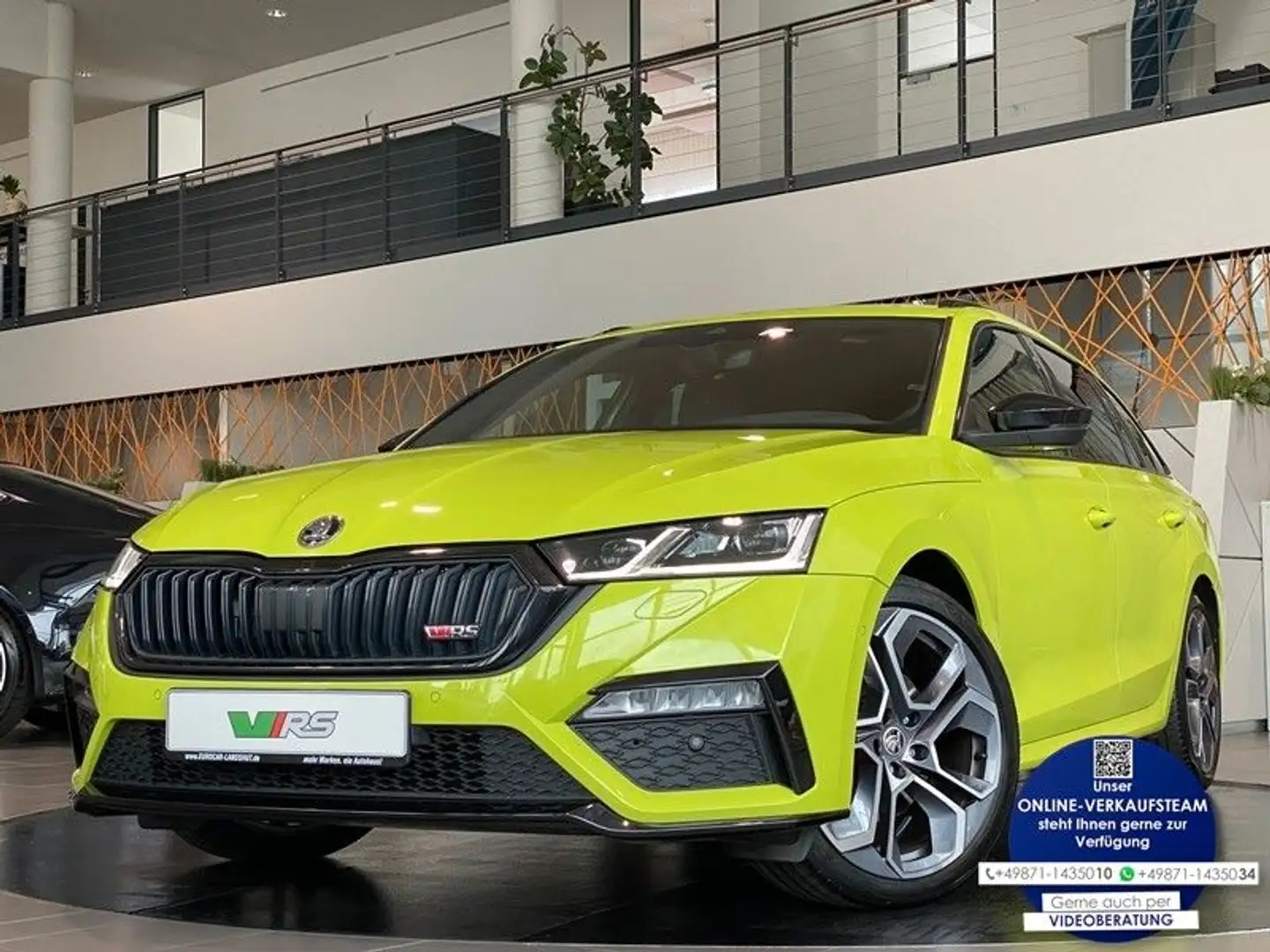 Skoda Octavia 2.0 TDI RS PLUS Navi Sthz Matrix ACC AHK Verde - 1