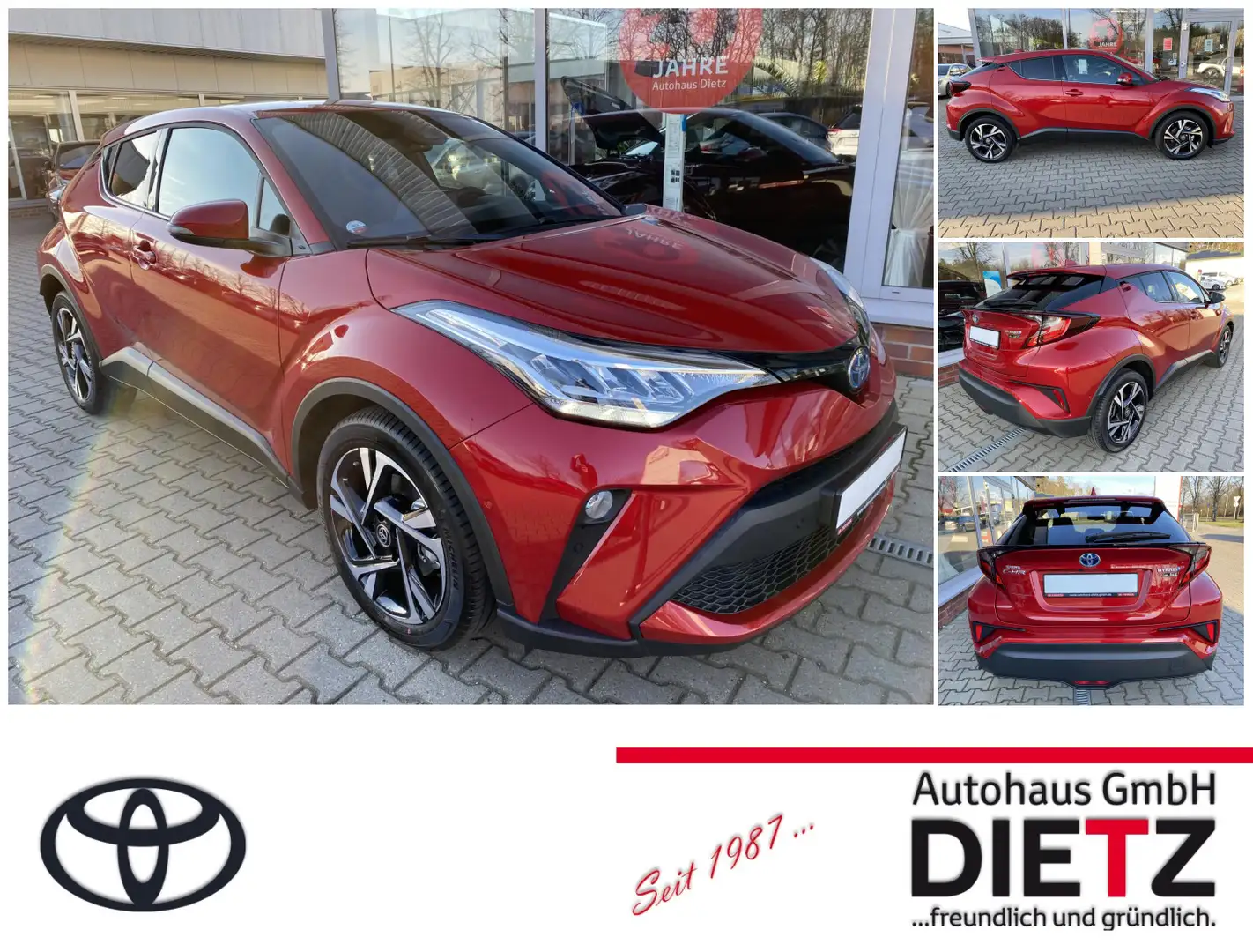 Toyota C-HR 1.8 Hybrid Team D *Winterräder* Rojo - 1