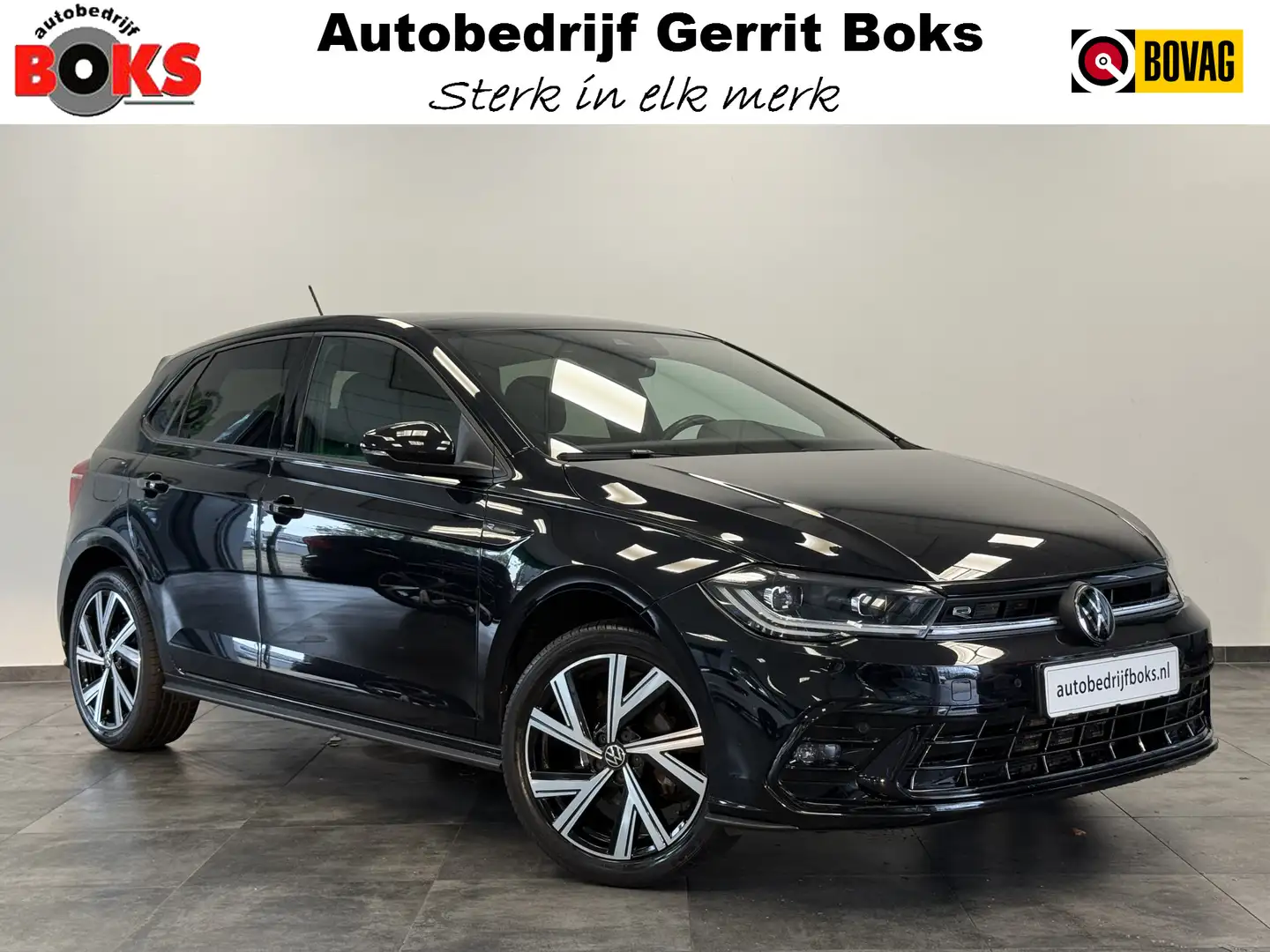Volkswagen Polo 1.0 TSI R-Line Panoramadak IQ-light VCP Navigatie Zwart - 1
